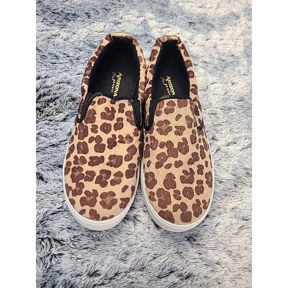 Arizona Jeans Co. Brown Gills-A Leopard Print Flatform Sneakers Size 7 M